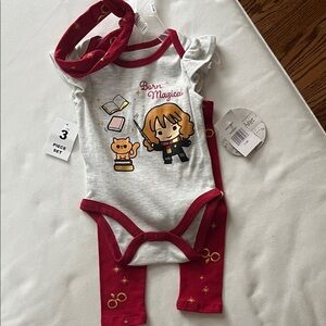 Harry Potter Born Magical 3 piece set 3-6mo